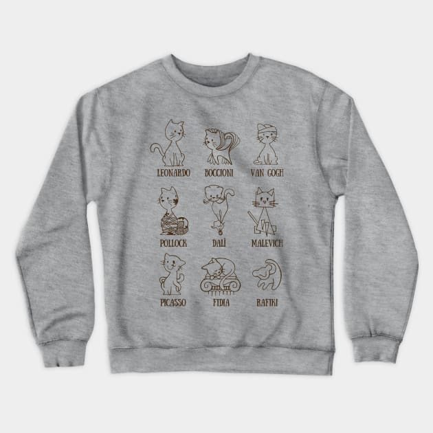 Art History Crewneck Sweatshirt by rapidograph